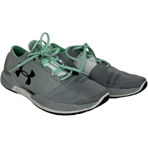 Under Armour Speedform Sneakers Running Shoes Womens Size 9 Grey Teal‎ Athletic